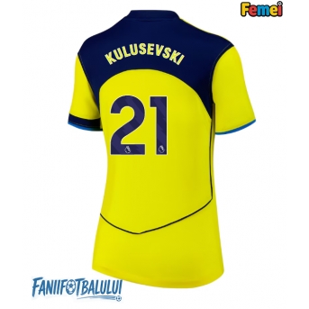 Tottenham Hotspur Dejan Kulusevski #21 Tricou Fotbal Replică 2025-26 Femei Treilea